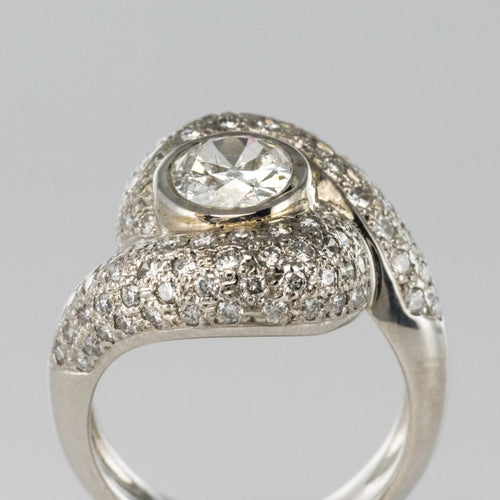 Bague 50 Bague tourbillon diamants or blanc 58 Facettes 15-269-50-1