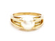 Bague 54 Bague Or jaune Perle 58 Facettes 00317CN