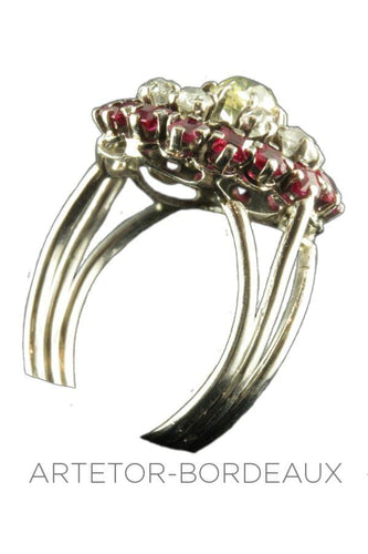 Bague 57 Bague  diamants 70' 58 Facettes 18611