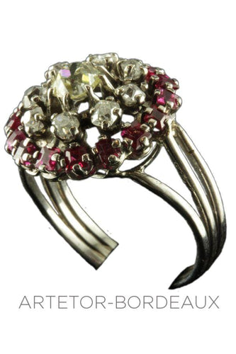 Bague 57 Bague  diamants 70' 58 Facettes 18611