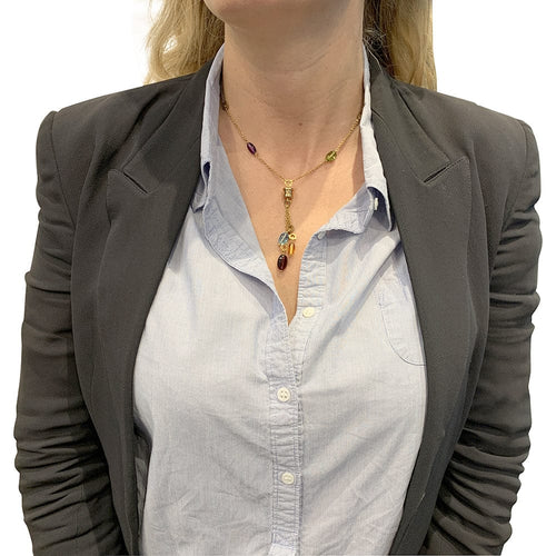 Collier Collier Bulgari, "B.Zero1" en or jaune, pierres de couleurs. 58 Facettes 29989