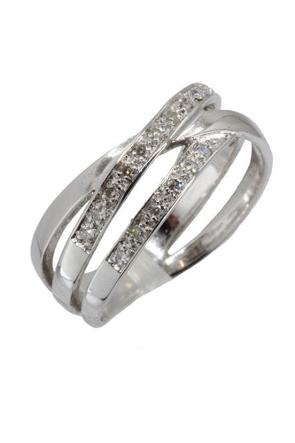 Bague 51 Bague moderne diamants 58 Facettes 038341-1