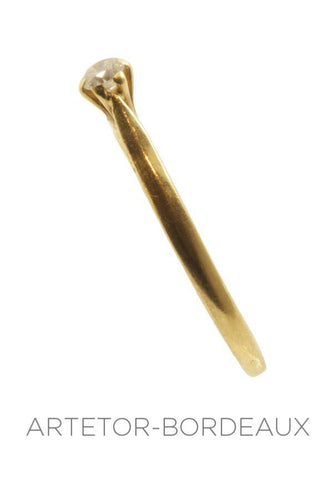 Bague 52 Solitaire moderne 0.10 carat 58 Facettes 19651