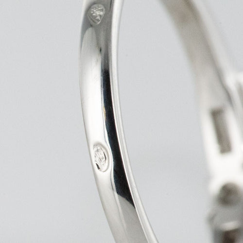 Bague 54 Solitaire diamant et diamants baguette 58 Facettes 16-060-54