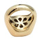 Bague 54 Bague en or jaune, pavage de diamants. 58 Facettes 28544