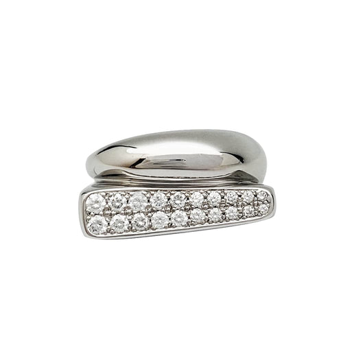 Bague 52 Bague Fred, "Success", en or blanc et diamants. 58 Facettes 30450