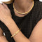 Collier Collier Cartier, "Bamboo", en or jaune et diamants. 58 Facettes 29537