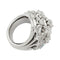 Bague 49 Bague dôme Van Cleef & Arpels en platine et diamants. 58 Facettes 29356-1