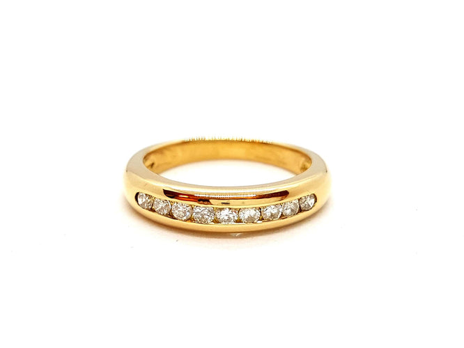 Bague 51 Bague Alliance Or jaune Diamant 58 Facettes 00671CN