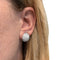 Boucles d'oreilles Boucles d'oreilles demi-sphères en or blanc et diamants. 58 Facettes 29942