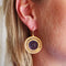 Boucles d'oreilles Boucles d'oreilles disque ajouré et intaille 58 Facettes SO101