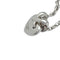 Pendentif Pendentif coeur et chaine Chaumet en or blanc modèle "Liens", diamants. 58 Facettes 29752