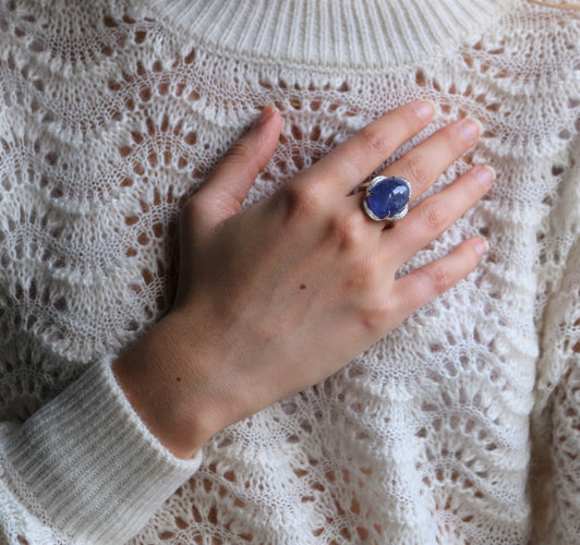 Bague Bague TANZANITE et Diamants 58 Facettes 357