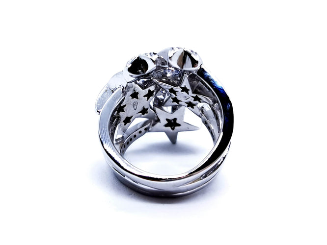 Bague 53 Bague Or blanc Diamant 58 Facettes 1034202CN