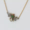 Collier Collier ancien abeille en diamants émeraude et rubis 58 Facettes 20-622