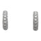Boucles d'oreilles Boucles d'oreilles créoles en or blanc, diamants. 58 Facettes 30105