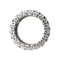 Bague 51 Bague bandeau en or blanc et diamants. 58 Facettes 30009
