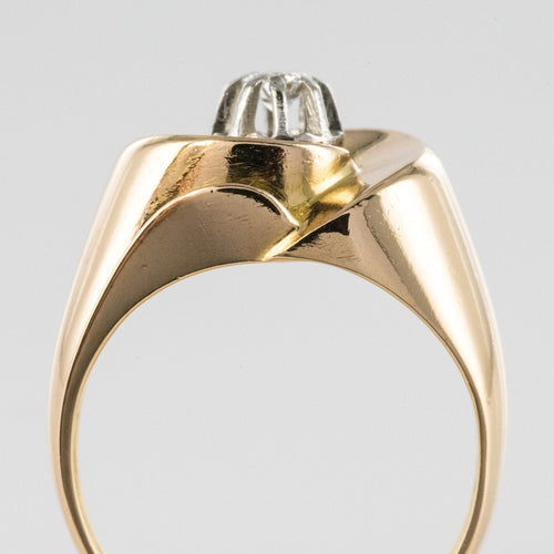 Bague 53 Bague ancienne or jaune diamant 58 Facettes 19-524-54