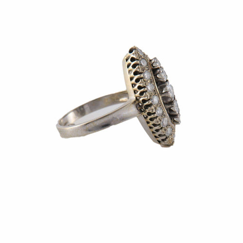 Bague Bague Marquise pavage Diamants 58 Facettes 1