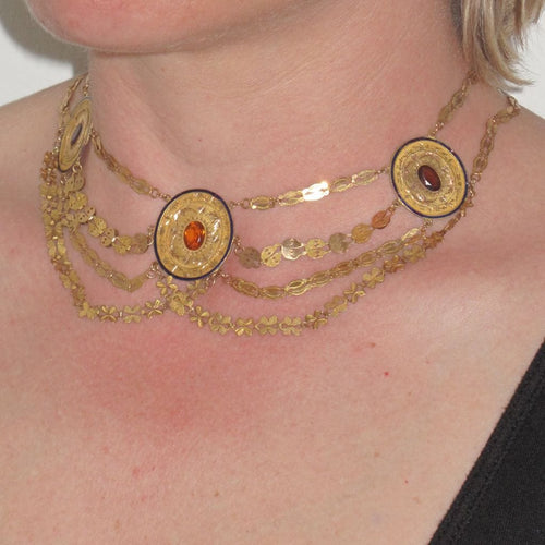 Collier Collier ancien esclavage émail 58 Facettes 14-222