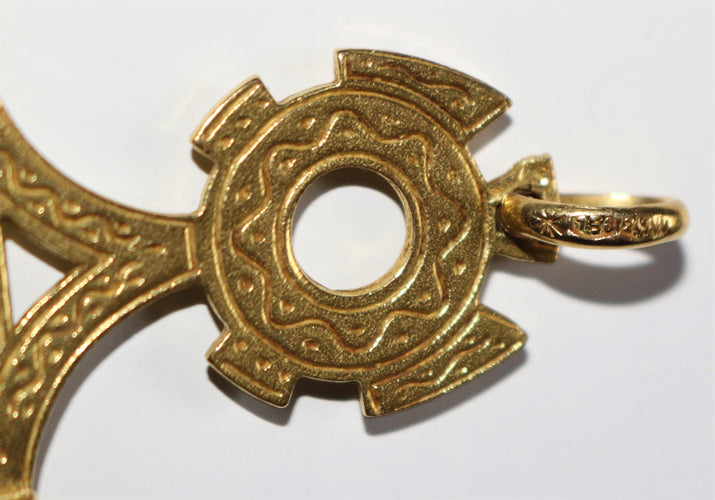 Pendentif Croix d'Agadez en or JAUNE 58 Facettes 368