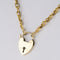 Collier Chaine ancienne ciselée et son cadenas en forme de coeur 58 Facettes CVCO3