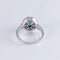 Bague 53 Bague style Marguerite Emeraude Diamants 58 Facettes 1