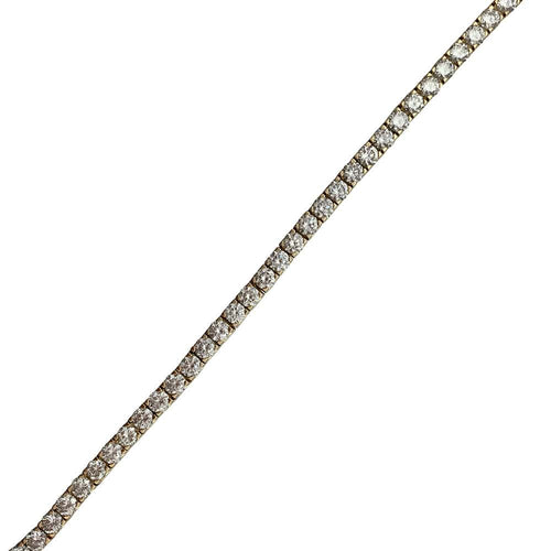 Bracelet Bracelet ligne "tennis" en or jaune serti de brillants. 58 Facettes 30035