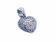 Pendentif Pendentif Coeur Or blanc Diamant 58 Facettes 997152CN