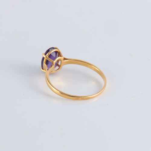 Bague 52 Bague Solitaire Améthyste 58 Facettes FM73