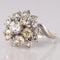Bague 54 Bague rétro diamants bouquet 58 Facettes 20-196-51