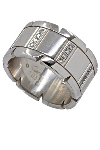Bague 56 Bague "Tank Française" signée Cartier 58 Facettes