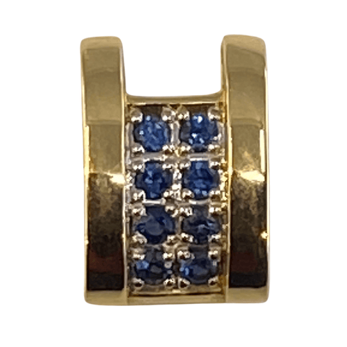 Pendentif Pendentif en or saphirs bleu roi 58 Facettes