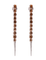 Boucles d'oreilles Gavello - Pendants d'oreilles ligne de diamants cognac 58 Facettes