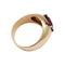 Bague 51 Jonc anglais or rose, rubis Mozambique 2.53 cts. 58 Facettes 30327
