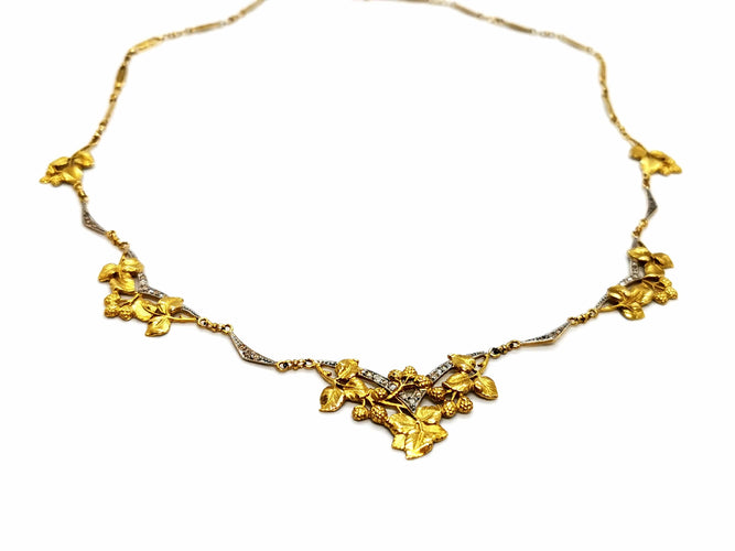 Collier Collier Art déco Or jaune Diamant 58 Facettes 1120170CD