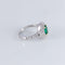 Bague 53 Bague style Marguerite Emeraude Diamants 58 Facettes 1