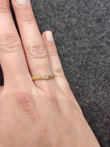Bague 53 Mauboussin - solitaire Amour je t'aime en or jaune 58 Facettes 0
