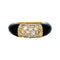Bague 46 Bague Van Cleef et Arpels en or jaune modèle "Philippine", onyx. 58 Facettes 30227