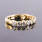 Bague 61 Demi Alliance diamants sur or jaune 58 Facettes 18-077-61