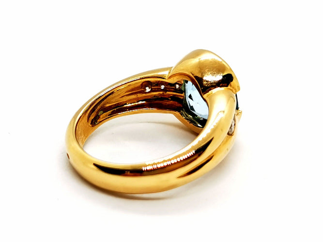 Bague 55 Bague Or Jaune Topaze 58 Facettes 1178309CN
