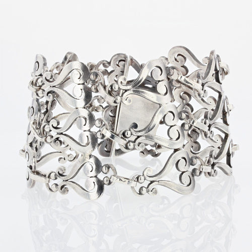 Bracelet Bracelet manchette en argent 58 Facettes 21-193