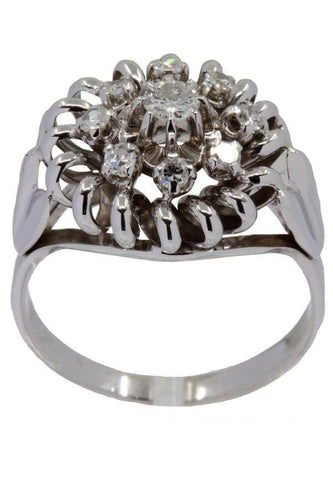 Bague 56 Bague fleur 50' diamants 58 Facettes 32761