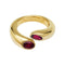 Bague 51 Bague Cartier, "Ellipse Deux Têtes Croisées", or jaune, rubis. 58 Facettes 30438