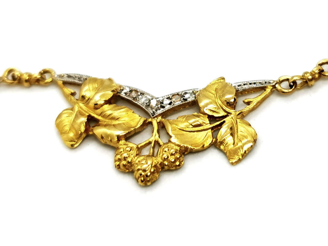 Collier Collier Art déco Or jaune Diamant 58 Facettes 1120170CD