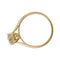 Bague 57 Solitaire en or jaune, diamant 1,12 carat F/VVS1. 58 Facettes 30150