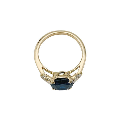 Bague 55 Bague Mauboussin saphir 3.44 cts et diamants. 58 Facettes 30158