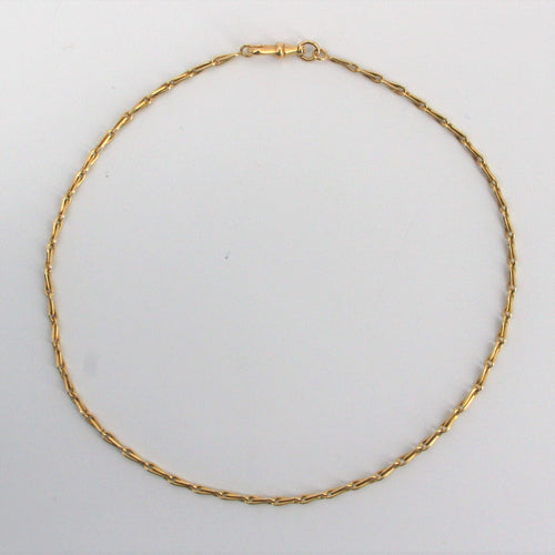 Collier Chaîne de montre ancienne en or jaune 58 Facettes 20-540