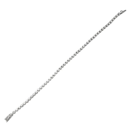 Bracelet Bracelet ligne Cartier "C de Cartier" en or blanc et diamants. 58 Facettes 30089
