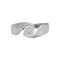 Bague 52 Solitaire or blanc serti d'un diamant pesant 0.40 carat. 58 Facettes 30381